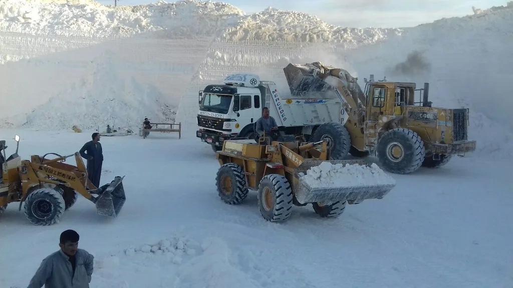 Egyptian mineral quarry and sourcing operations