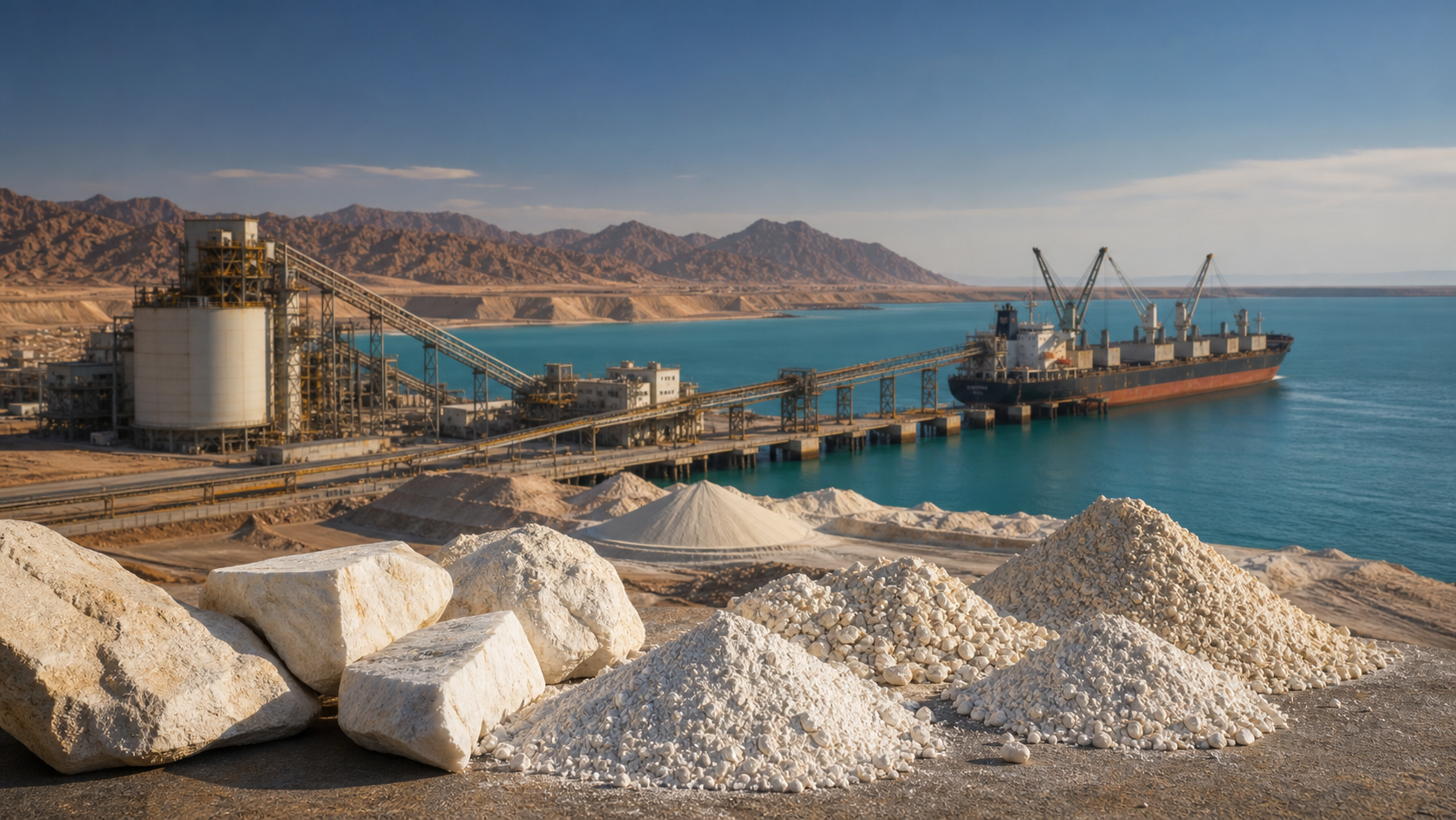 Conceptual view of Egyptian industrial minerals and export infrastructure