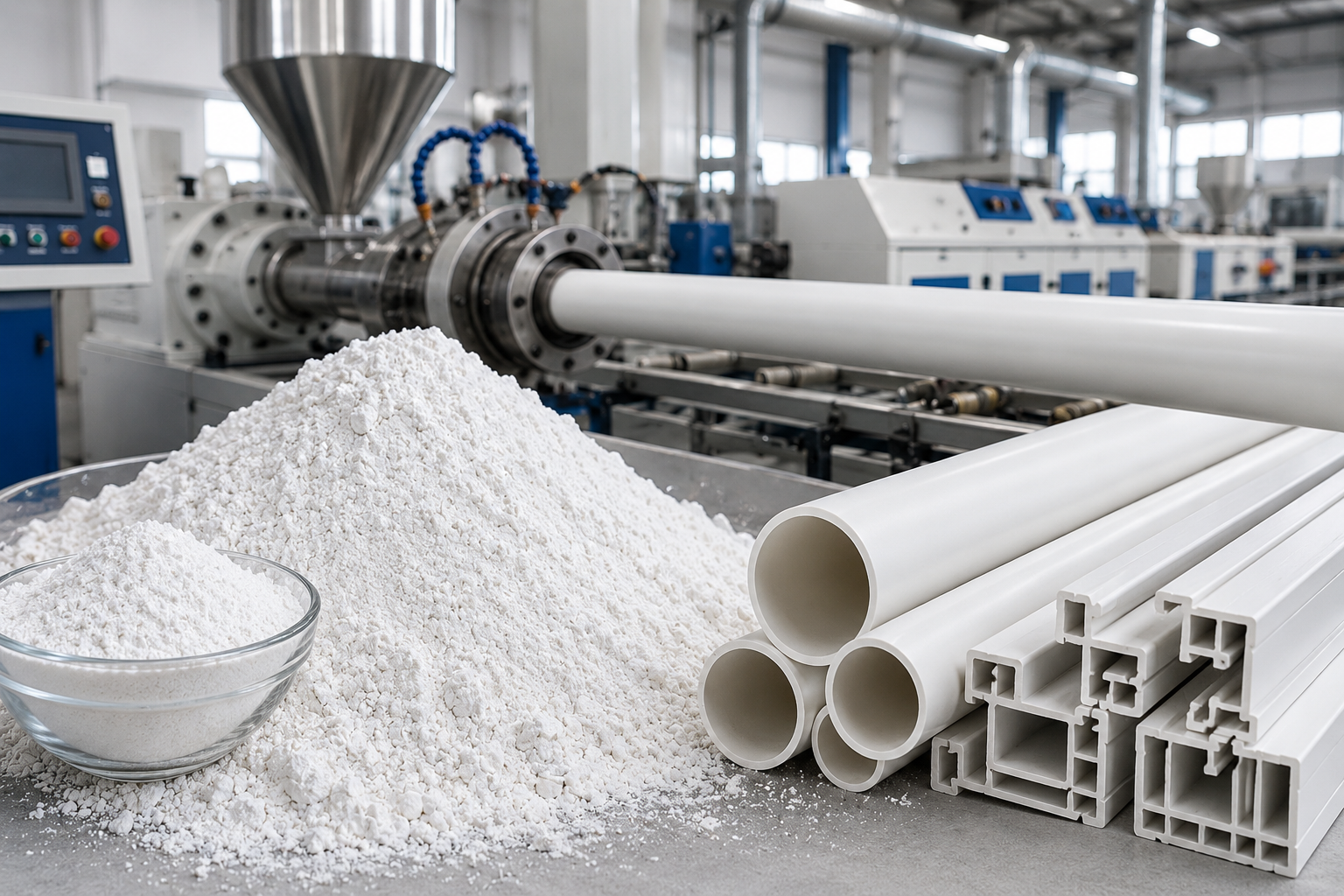 Calcium Carbonate for PVC Pipes & Profiles: What Buyers Should Specify